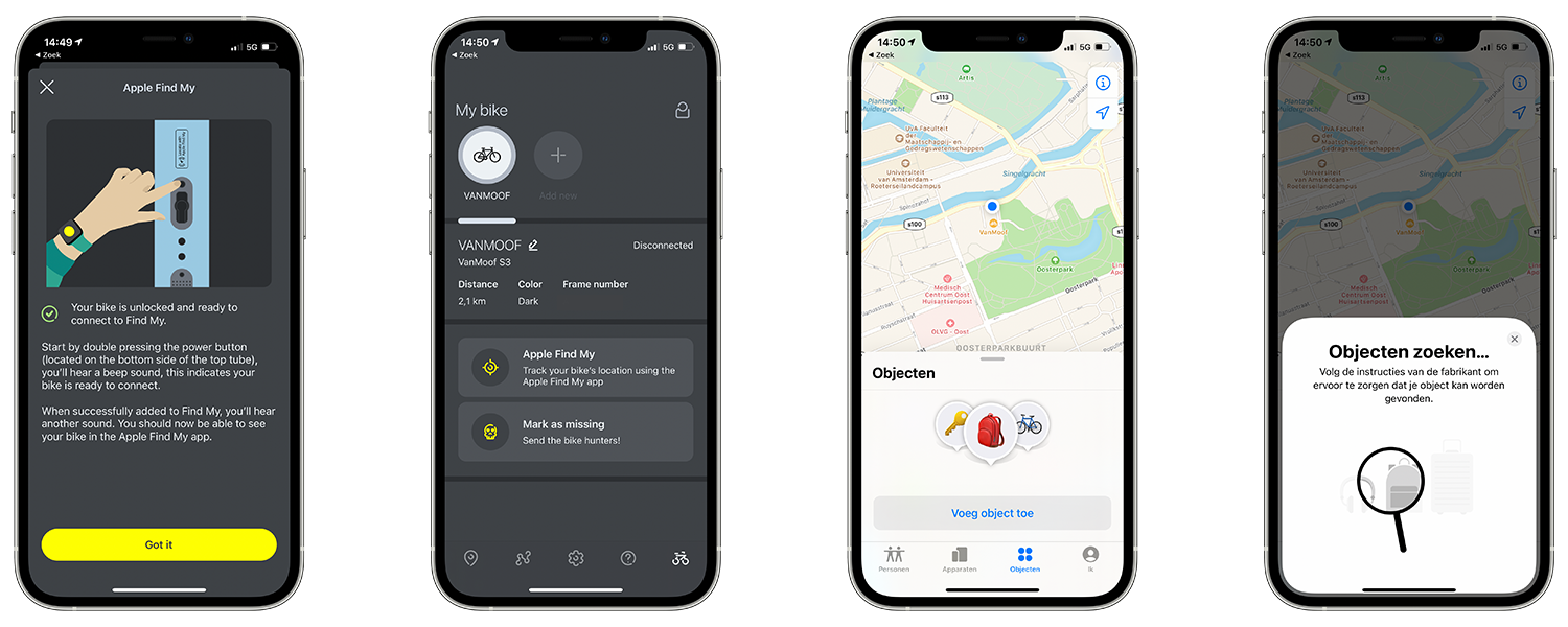 Zoek mijn objecten toevoegen